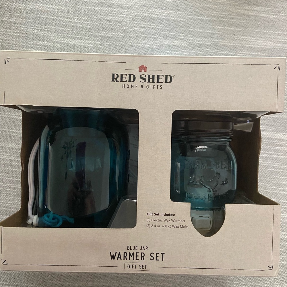 Blue Jar Warmer Set